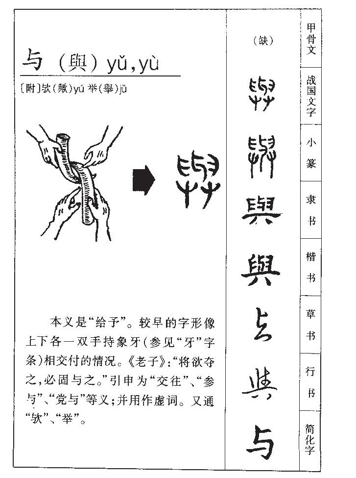 与字字源字形