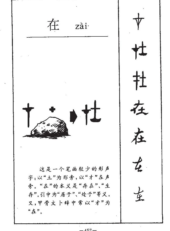 在字字源字形