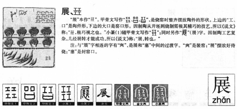 展字字源字形