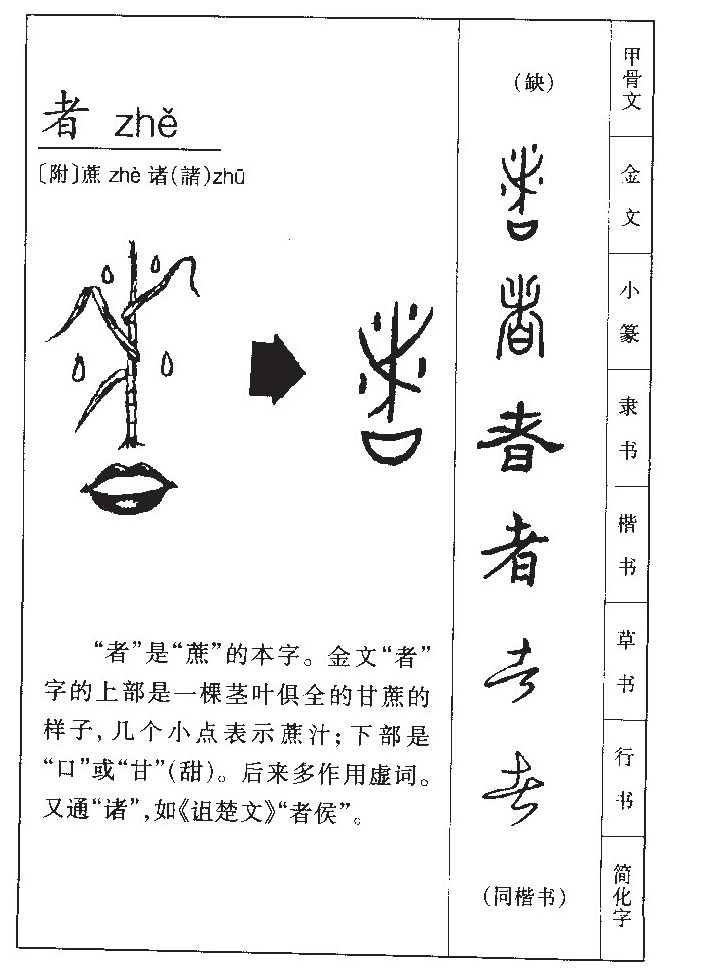 者字字源字形
