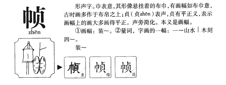 帧字字源字形