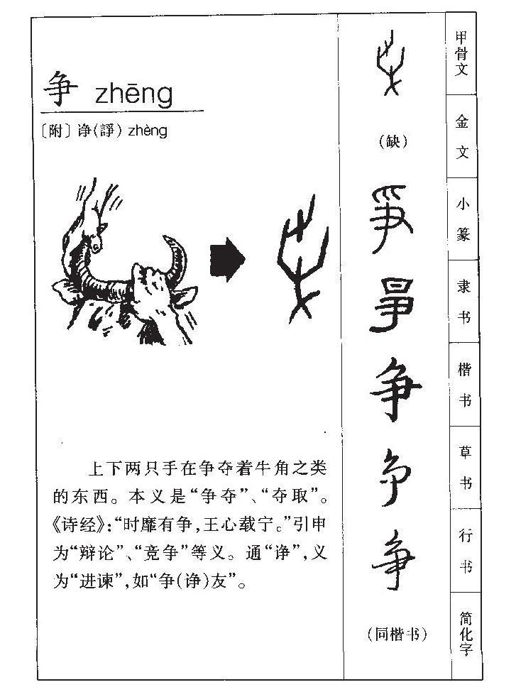 争字字源字形