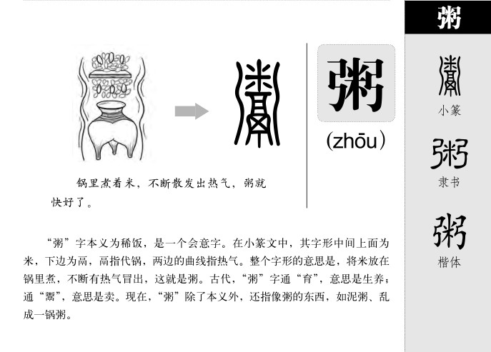 粥字字源字形