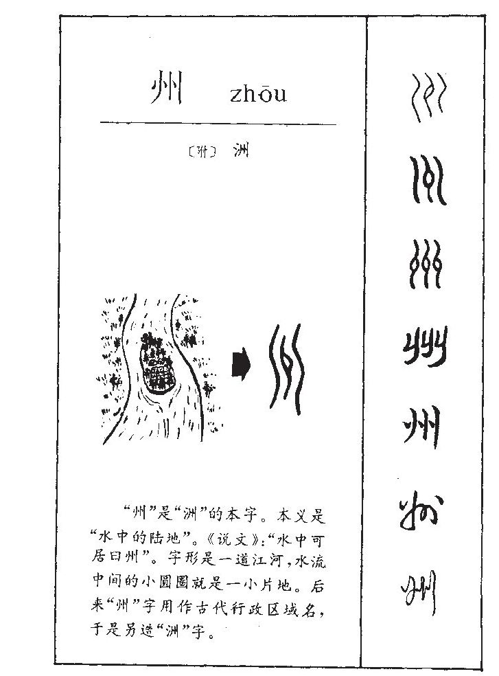 州字字源字形