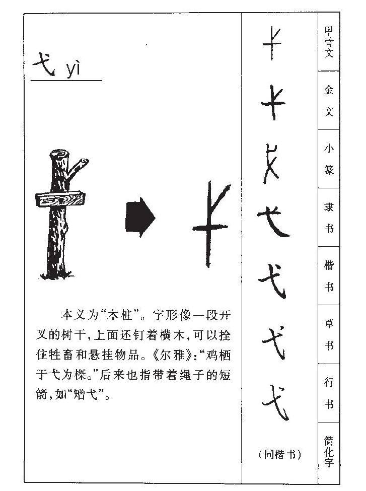 弋字字源字形