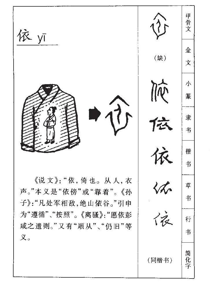 依字字源字形