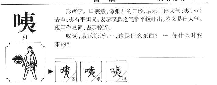 咦字字源字形